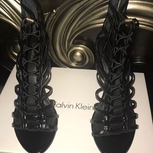 Sexy black Calvin Klein heels